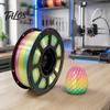 3D Printer Consumables Rainbow Gradient PETG Filament for Printer, 1.75mm 1Kg Spool Candy Color Filament, Multicolor Most Printers Supplies