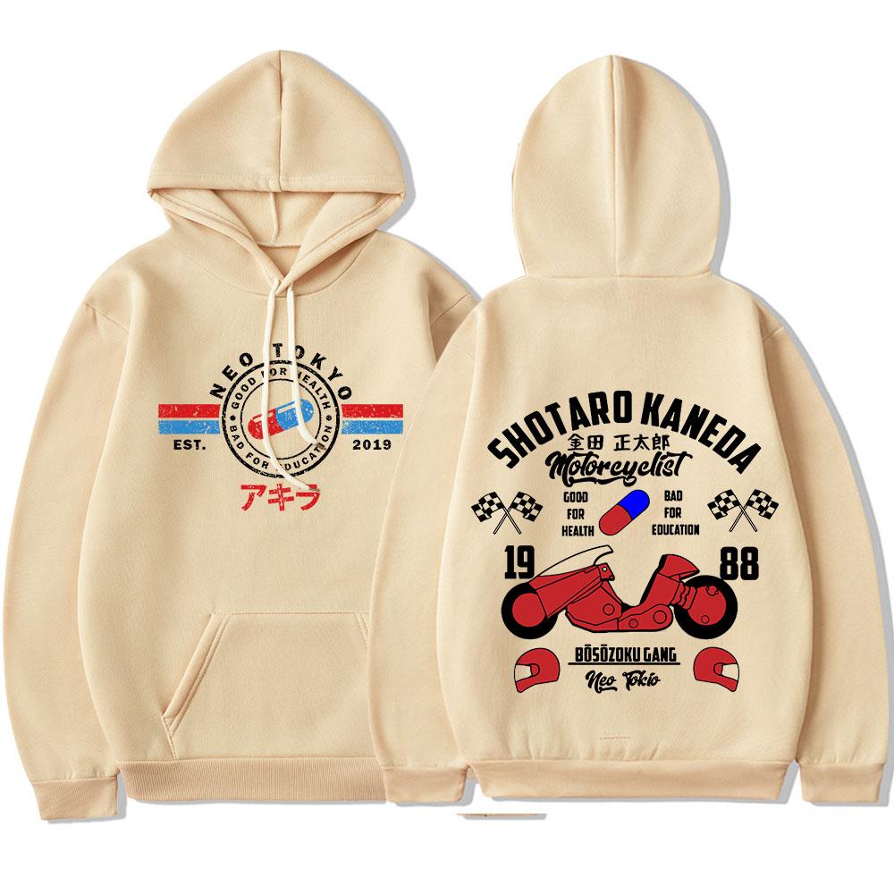 

Толстовка с капюшоном японского аниме «Акира Нео Токио» Shotaro Kaneda, толстовки с принтом «Манга», Harajuku, модная толстовка с капюшоном большого размера, уличная одежда XL