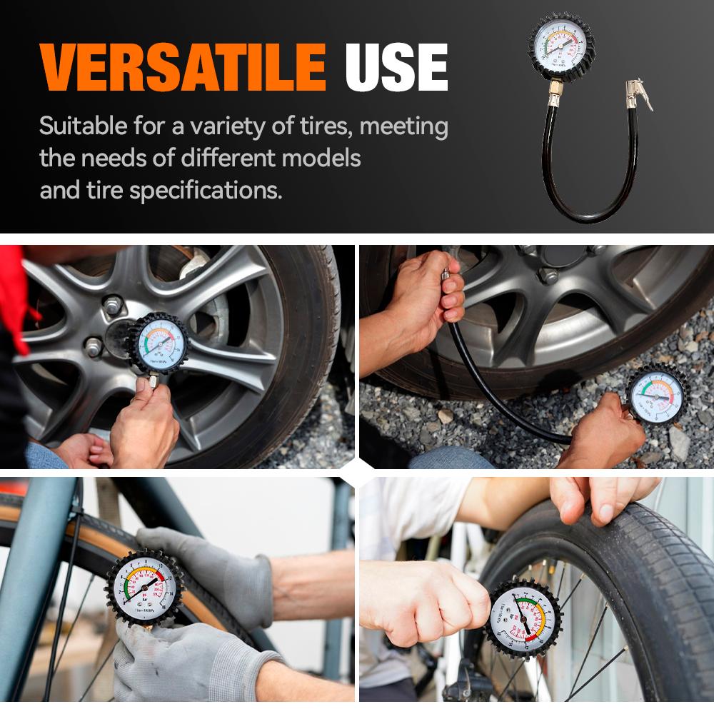 1PC Tire Air Pressure Monitoring Accurate Air Tire Pressure Gauge Zinc Alloy Material Fit For Various Types Of Vehicles TiresTire Pressure Monitoring