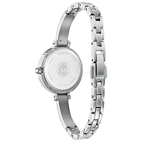 Citizen Women's Classic Eco-Drive Watch In Stainless Steel with Silver Bracelet and White Dial