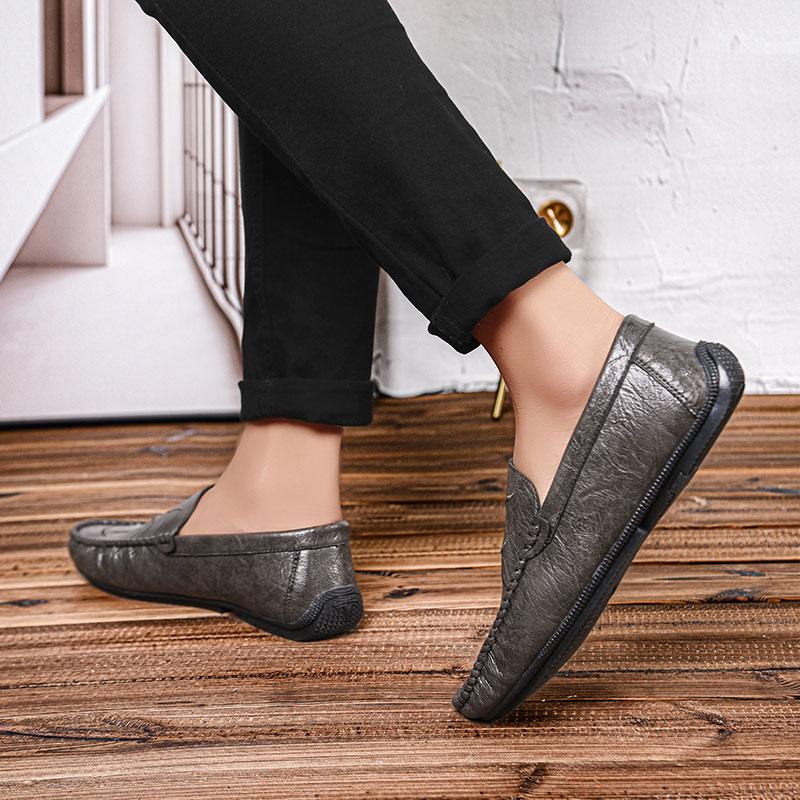 Mode Herrenschuhe Männlich Bequemer Fahrschuh Leder Herren Allround Freizeitschuhe Herren Slipper Business Schuhe Heißer Verkauf Loafer Herren