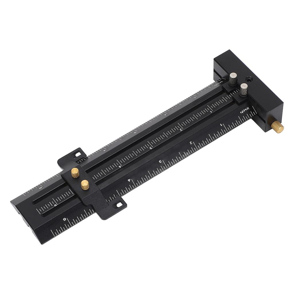 6in Woodworking Scriber with Limit Block Parallel Vertical Marking Easy To Read Double Line Marking Ruler