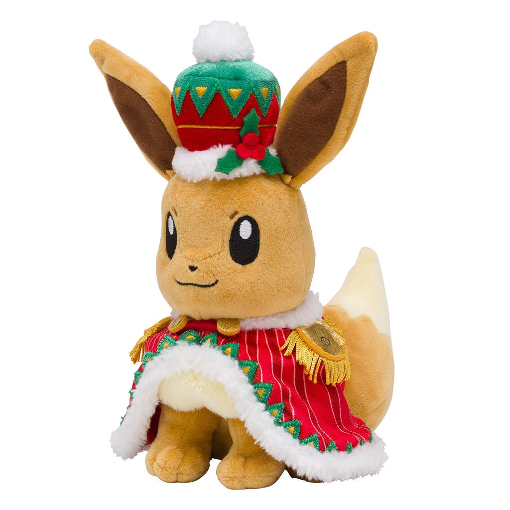 POKEMON Center Original Plush Toy Christmas 2018 Eevee 20.5 X 17 X 11 Cm (H X W X D)