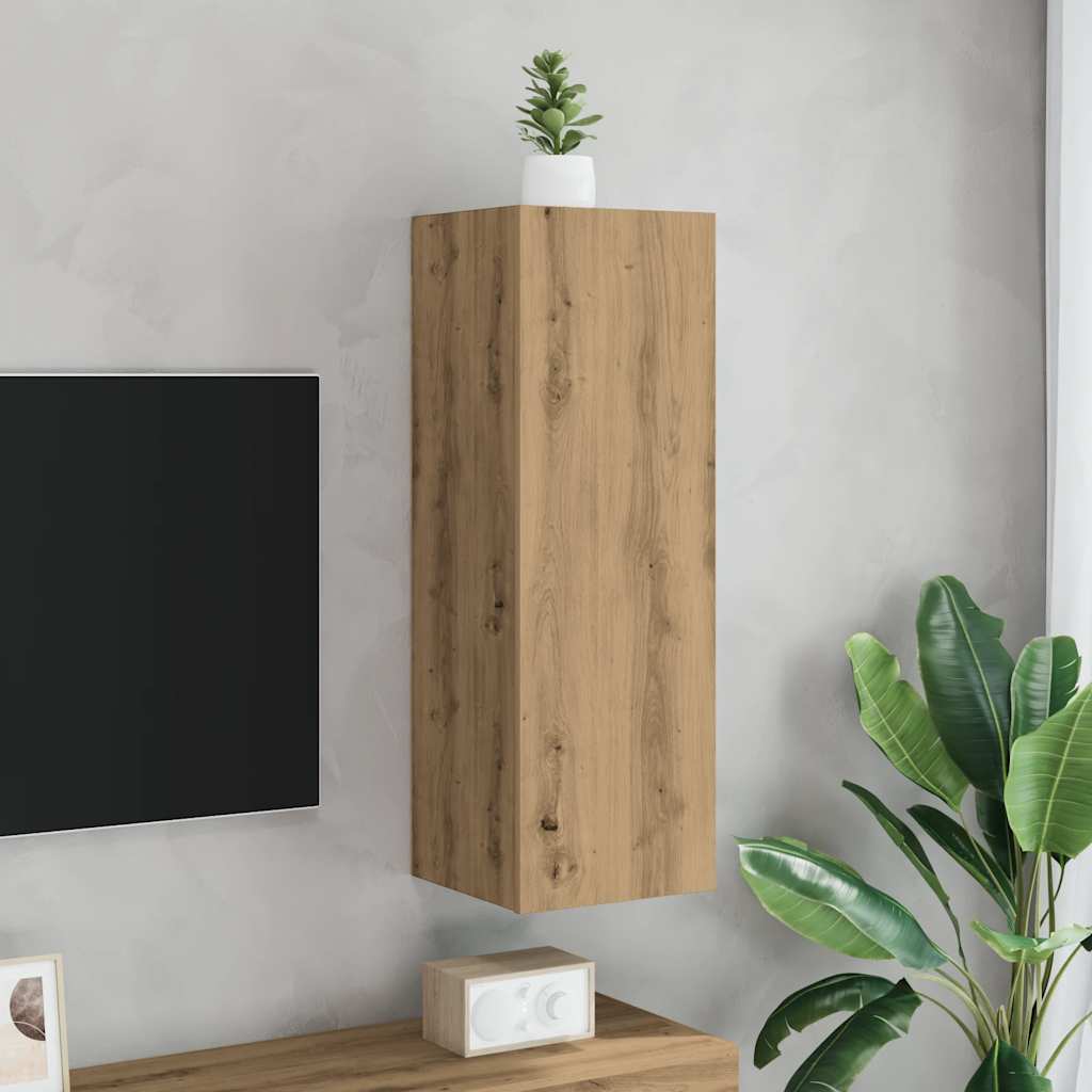 TV-Schrank, Artisan-Eiche, 30,5x30x90 cm, Holzwerkstoff