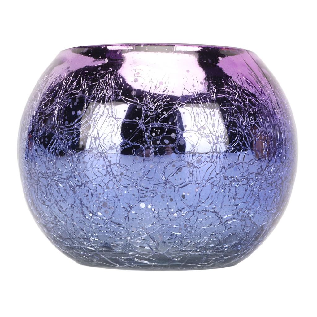 Tea Light Holder Warm Romantic Glass Attractive Decorative Handcrafted Textures Table Centerpiece Decor