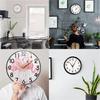 Precisions 6Pcs Quiet Clock Movement Set Plastic Mechanism with Different Pairs of Hands for Smooth Timekeeping Repair