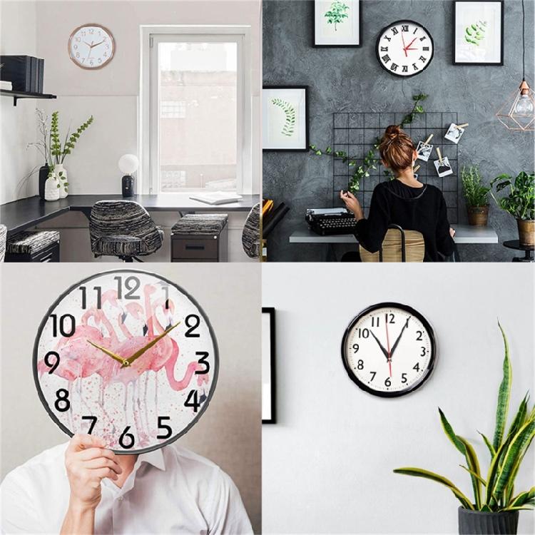 Precisions 6Pcs Quiet Clock Movement Set Plastic Mechanism with Different Pairs of Hands for Smooth Timekeeping Repair