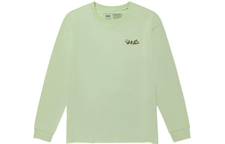 Vans T Shirts Unisex Green Crew Neck Moderate Straight Fit VN0A5H9MYSJ