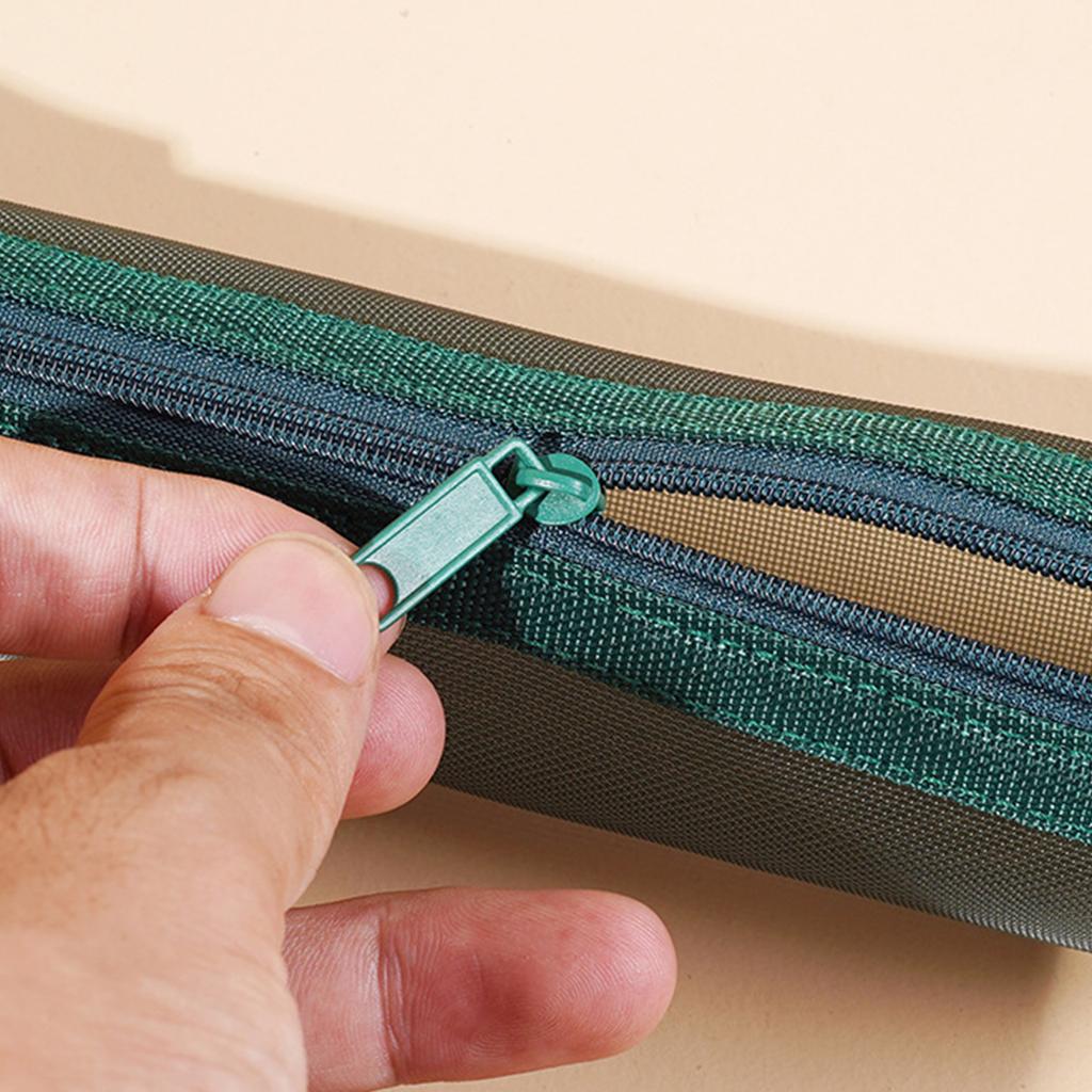 Clear Mesh Pencil Case See Through Pen Pouches Travel Pencil Holder Light Weight Pen Organizers Bag Travel Makeup Bag