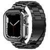TPU Schutzhülle+Metallarmband Für Apple Watch Ultra Armband 46mm 49mm 45/44mm 41mm Edelstahl Armband Serie 6 se 7 8 9 10