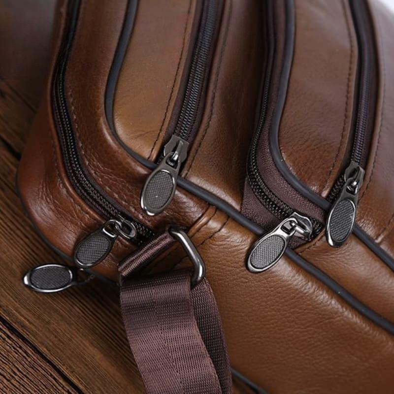 Men's genuine leather shoulder bag messenger bag