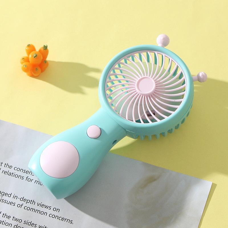 Portable USB Rechargeable Mini Snail Fan for Kids and Students