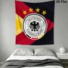 Deutscher Fußball-Bund Wandteppich Ästhetisches Wandbehang Gedruckter Stoffdecke Dekorative Wandteppiche für Schlafzimmer Wohnzimmer Heimdekoration