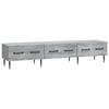 TV Stand In Grey Sonoma 147 X 34.5 X 30 Cm Engineered Wood