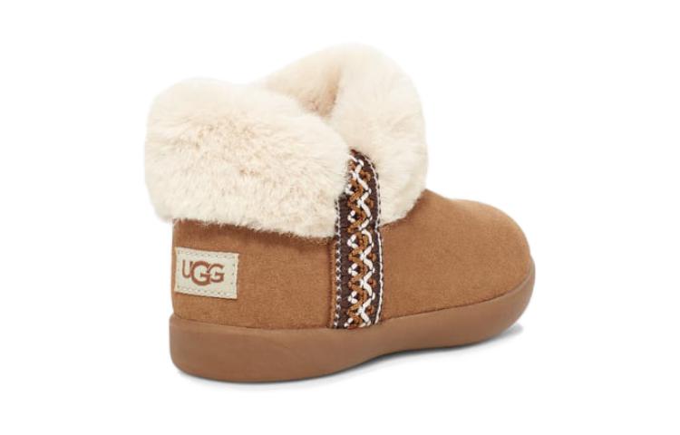 UGG Suede Comfortable And Trendy Low Shaft Kids' Boots Chestnut Kids' 1143659T-CHE