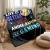 Jungle Cartoon Animals Theme blanket Lightweight Warm Flannel Blanket Decorative Throw Blanket for Home Decoration