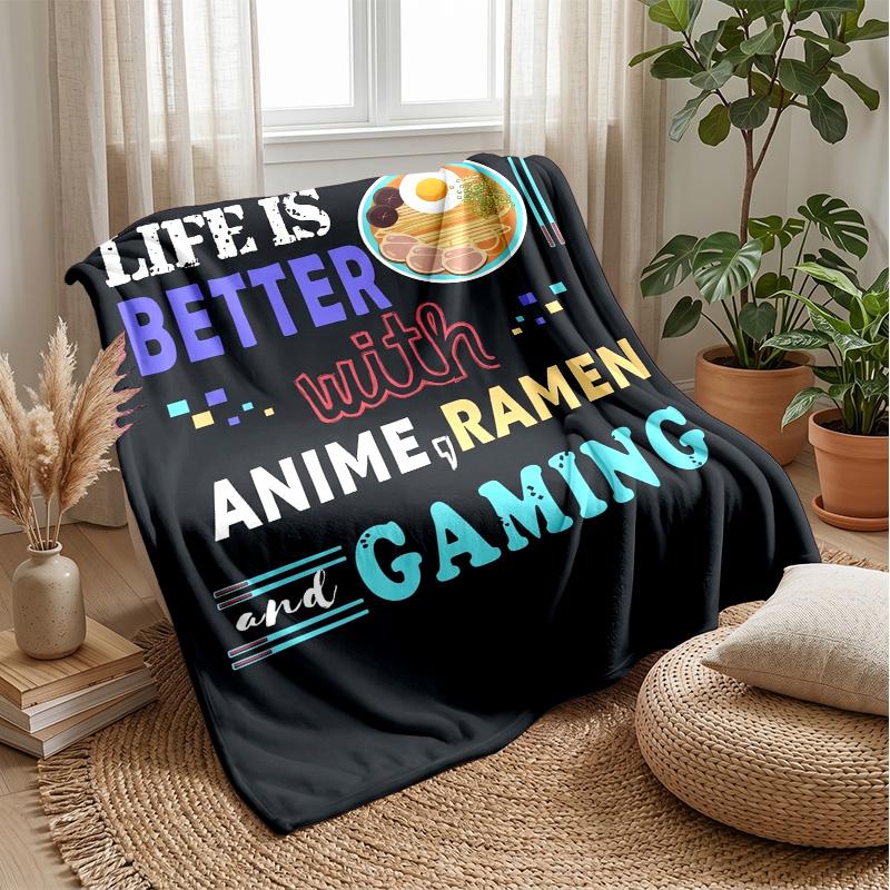 Jungle Cartoon Animals Theme blanket Lightweight Warm Flannel Blanket Decorative Throw Blanket for Home Decoration