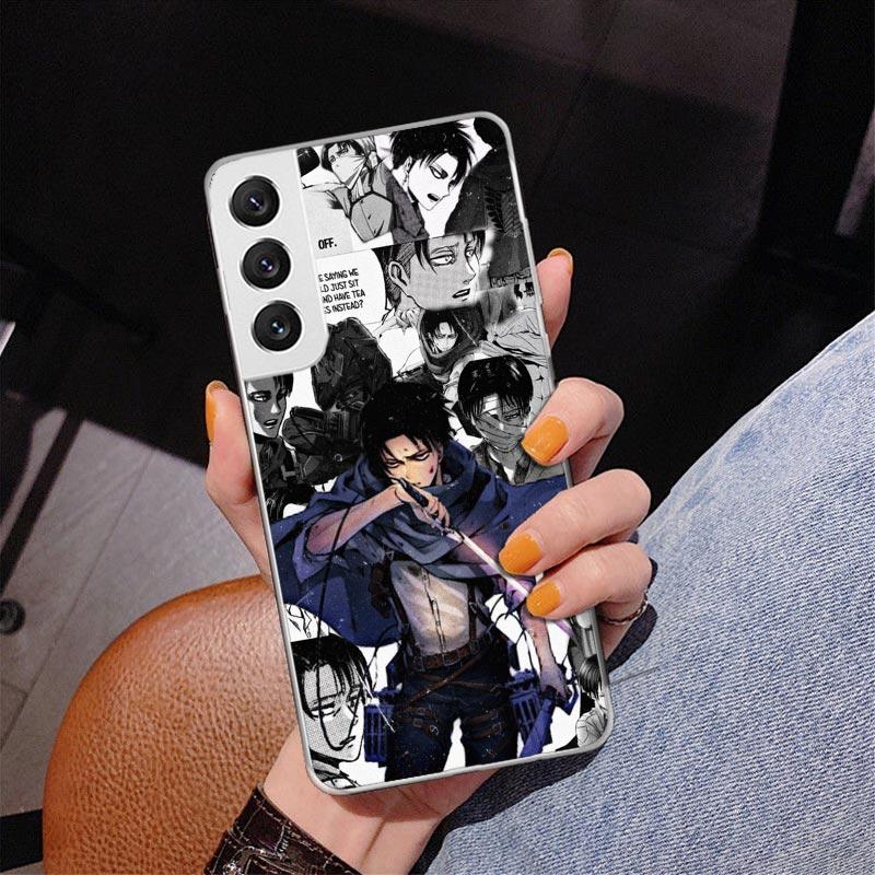 Attack Anime Phone Case For Samsung Galaxy S24 S25 Edge S26 Ultra S23 S22 S21 Plus S20 FE + Personalized Print Cover Galaxy S24