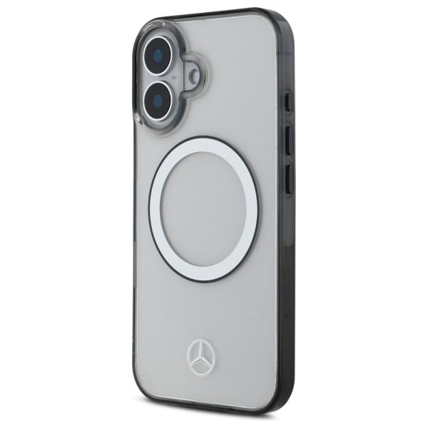 Mercedes Mehmp16S23Huokc Iphone 16 6.1  Transparent Hardcase Printed Logo Magsafe