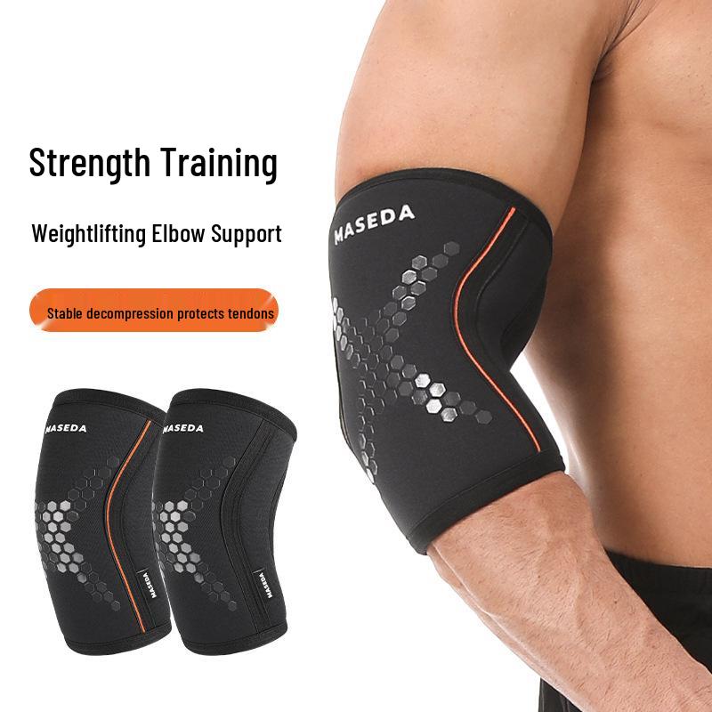 Peak Weightlifting 7mm Neoprene Elbow Support for Strongman Squats