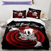 3pcs Pennywise1 Design Cover Set - HD Printed Bedding with 1 Cover and 2 Pillowcases - Perfect for Home and Dorm Decor