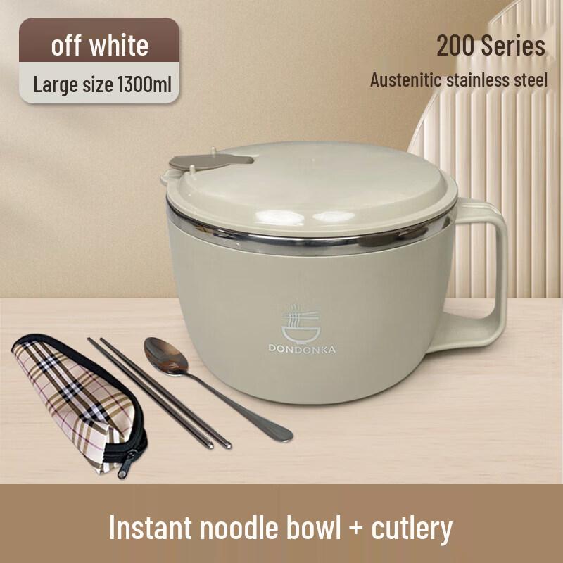 Japanese Style Insulated Stainless Steel Noodle Bowl