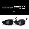 For Ford Mustang 2013-2022 Side Rearview Mirror Welcome Icon Lights HD LED Projector Ghost Shadow Lamp Modification Never Fade