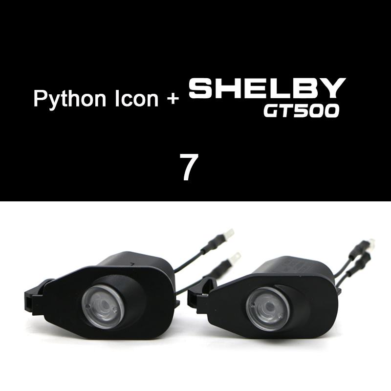 

For Ford Mustang 2013-2022 Side Rearview Mirror Welcome Icon Lights HD LED Projector Ghost Shadow Lamp Modification Never Fade 2pcs
