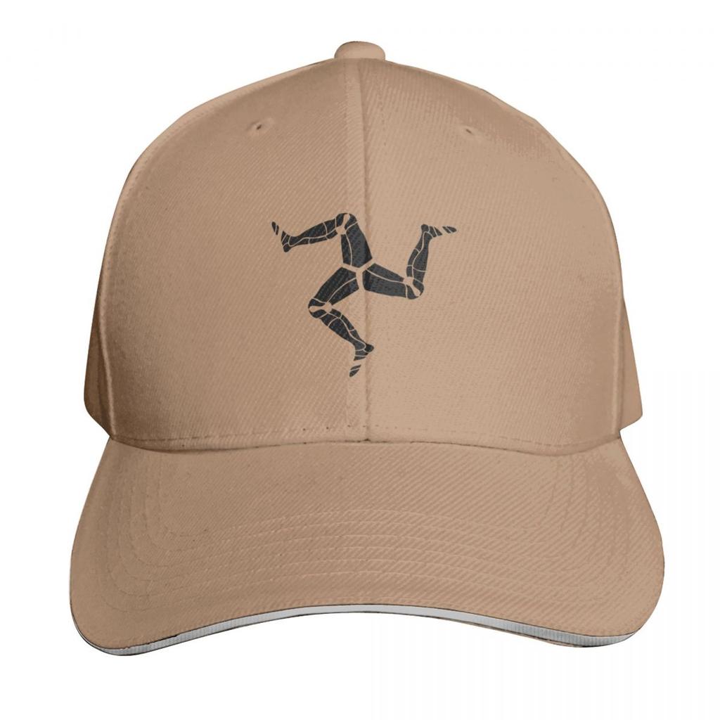 3 Legs Of Man Isle Of Man Symbol Baseball Cap Streetwear Hip Hop Trendy Vintage Retro Embroidered Lightweight Packable