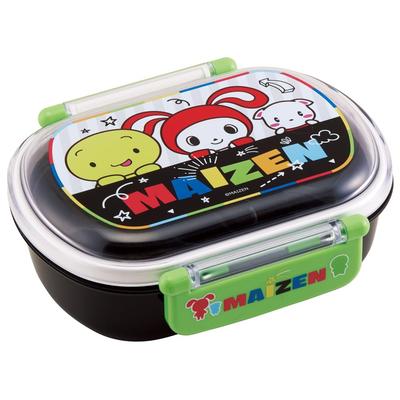 Bento 360ml with a Fluffy Made In Single Dishwasher and Microwave Maizen Model Children's Box, Capacity, Lid, Japan, Tier, Safe, Sisters, 24,