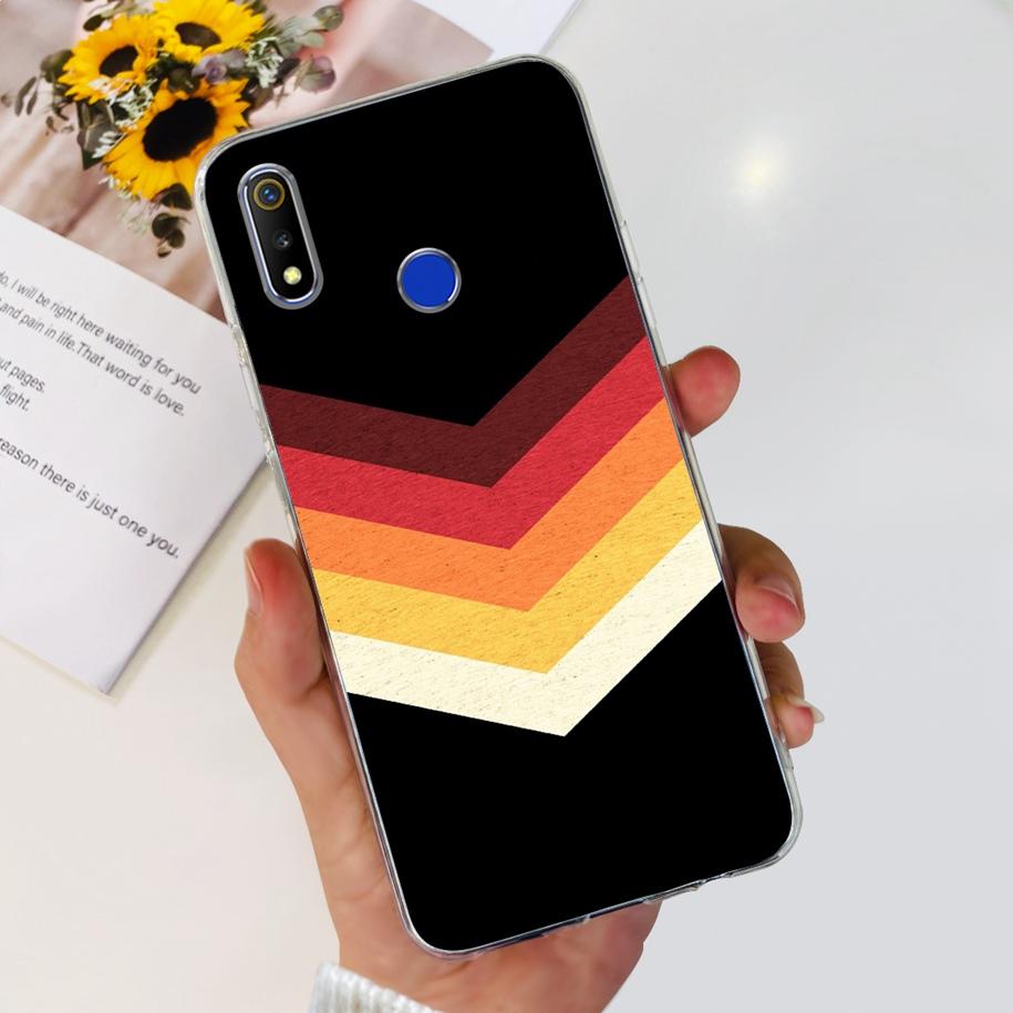 For Realme 3 Pro Case Soft Silicone Marble Butterfly Cover For OPPO Realme 3 Pro RMX1851 Coque Realme3 3i RMX1825 RMX1821 Fundas