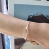 Women's Twist Point Modern Silver Gold Fashion Bracelet
