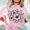 Women's Vacation Shirt, Beach Crew Tees, Summer Day Tshirt, Nature Lover Gift, Summer Girls Apparel, Floral Hibiscus Top, Cute Flower Outfit