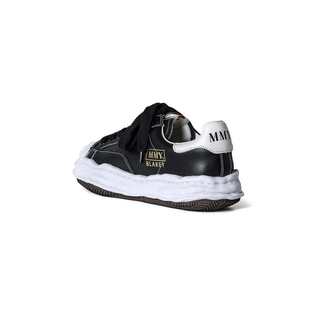 A06FW702-schwarz Maison MIHARA YASUHIRO BLAKEY Original Sohle Leder Niedrig (Herren-)