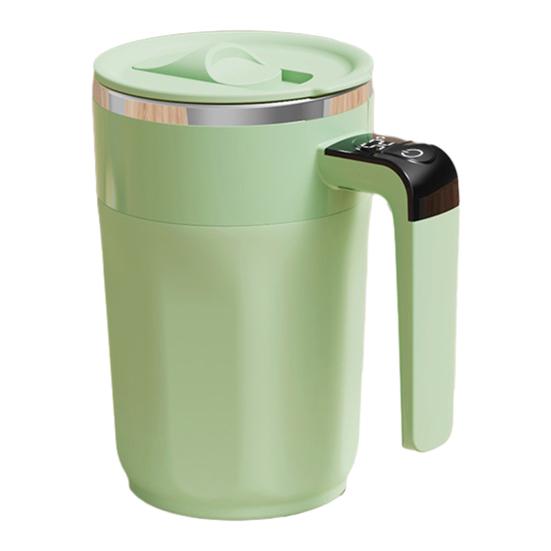 Automatic Stirring Coffee Cup with Real-Time Temperature Display Rechargeable Self-Stirring Mug Double-Wall Insulated 316 Stainless Steel Coffee Cup