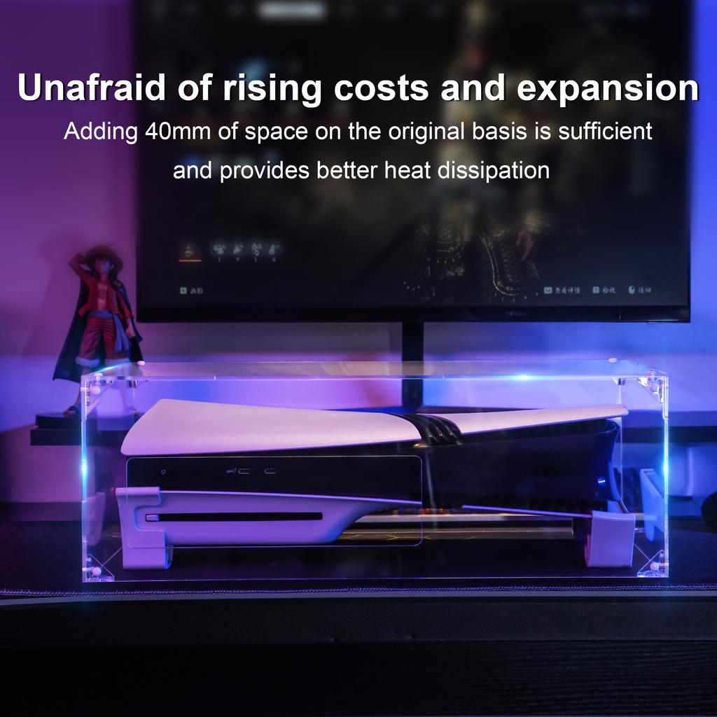 STARTRC GAMES Dla Sony PlayStation 5 Pro/5 Slim (Edycja cyfrowa/płytowa) Osłona Przeciwpyłowa PMMA Przezroczysta Tarcza Ochronna