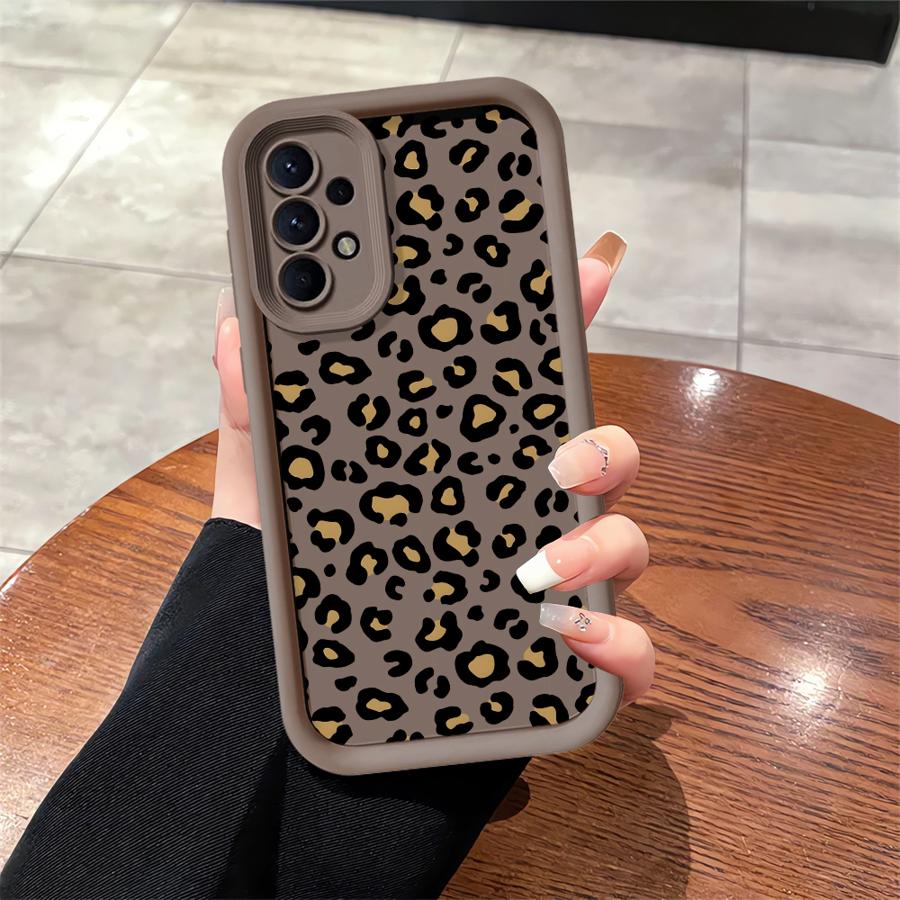 Case for Samsung Galaxy A50 A13 A30 A15 A11 A06 A12 A07 A05 A20 A16 A04 A17 A14 Phone Cover Leopard Print Art