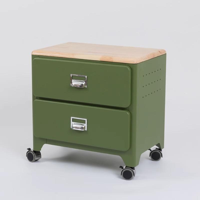Multi-Functional Trolley Storage Cabinet, Three-Layer Japanese-Style Bucket Cabinet with Hanging Holes, Compact Storage