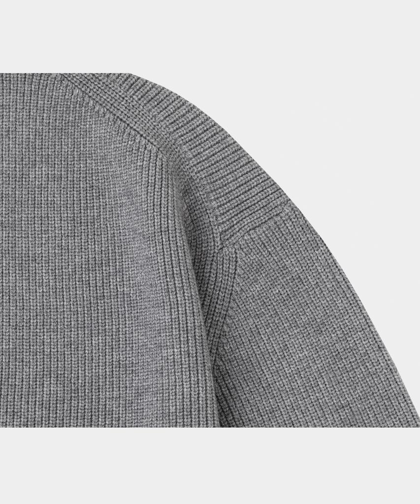 LETTERCOMO Essential Hazzi Round Knit Gray