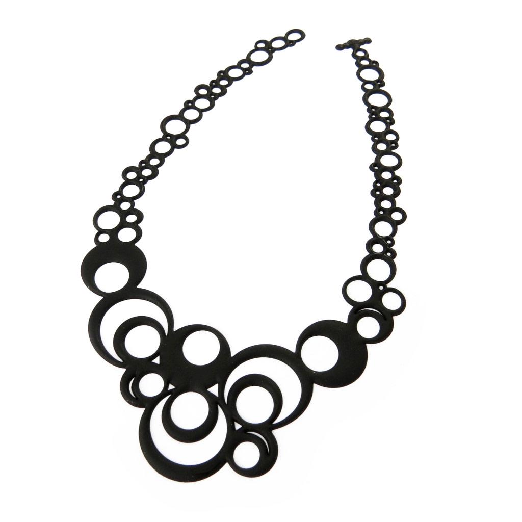 

Les Trésors De Lily [P0689] - Дизайнерское колье Batucada черное (Пузыри)