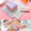L Size Kitchen Cleaning Cloth Mesh Cotton Hand Towel Cloth Hair Oil Absorbing Towel Random Color Handkerchief Random Color