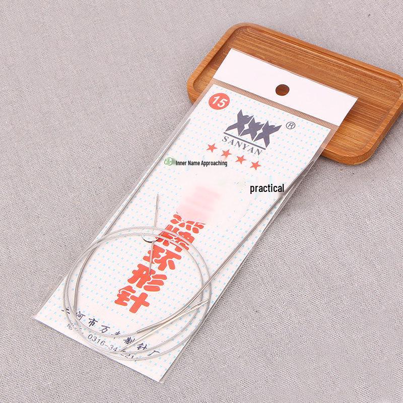 

Кругові спиці з нержавіючої сталі для вовняних светрів Size 15, 80 cm