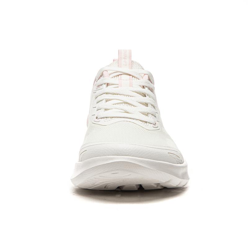 Li Ning Light Feather Running Shoes Women's Mist White/Light Pink ARSW118-1