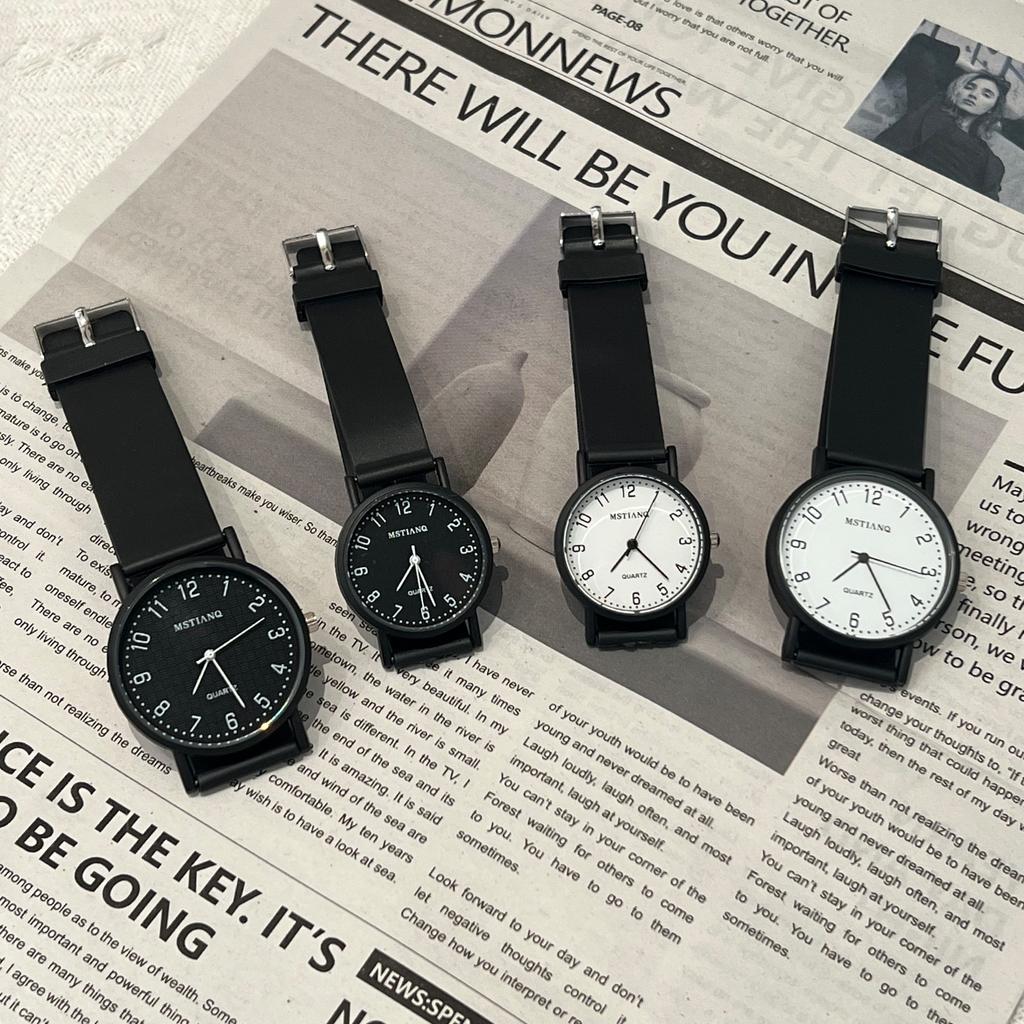 Examination Watch Male And Female Students Mori College Style Fashionable And Versatile Simple Large Dial Hands Quartz Watch