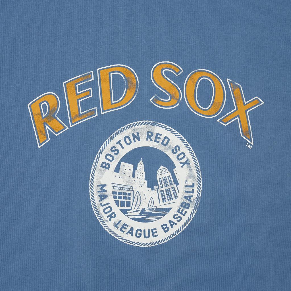New MLB BOSTON REDSOX T Shirt Unisex Indigo 3ATSN0143-43INP