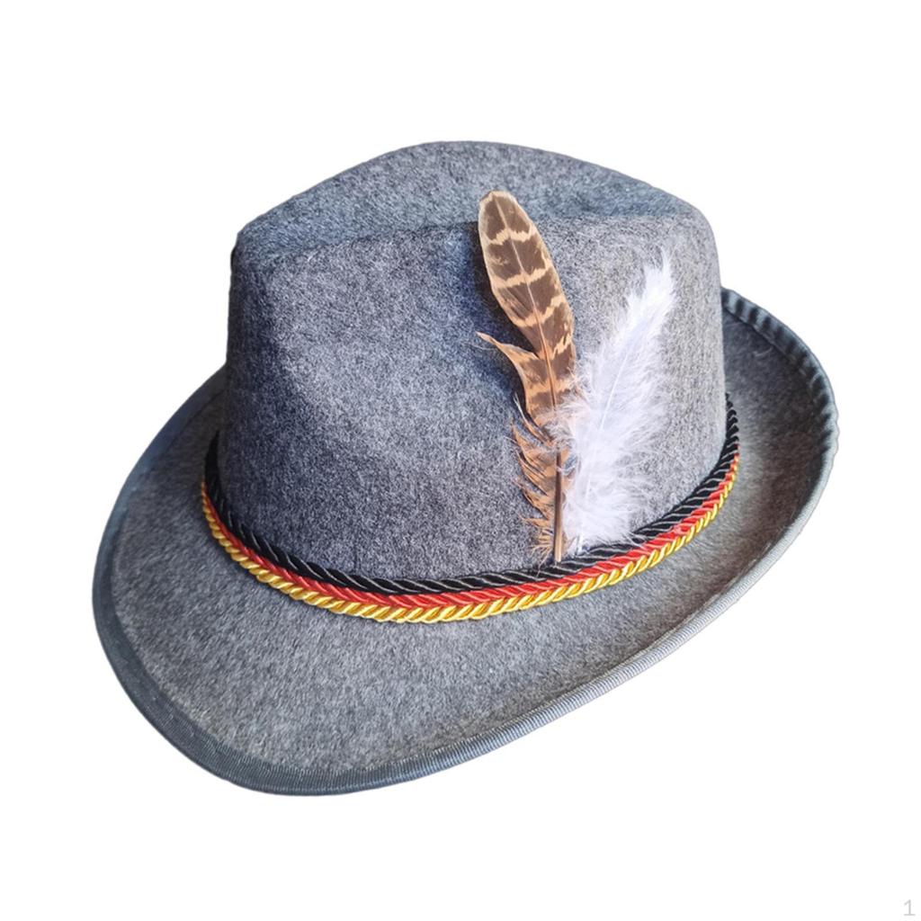 Fedora Hat for Men Derby Bowler Casual Fashion Headwear Curled Brim Cap Jazz German