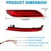 LED Bumper Reflector Lights For Toyota Camry 2018 2019 2020 2021 2022 2023 2025 Dynamic Turn Signal Rear Fog Tail Brake Lamp