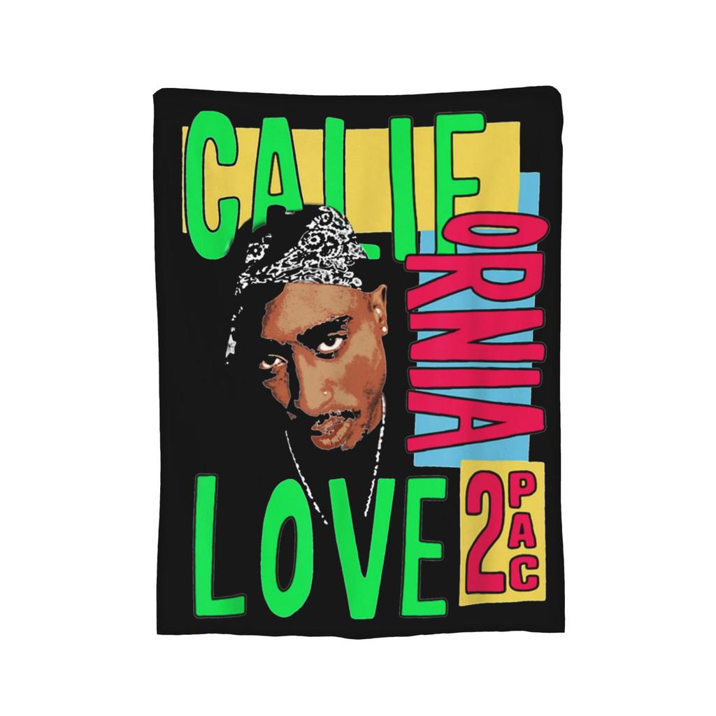 Rapper Tupac  Blanket Flannel 2pac Hip Hop Super Warm Throw Blanket for Outdoor Travel Bedroom Quilt