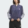 adidas X FEIFEI RUAN Limited Edition Samt-Streifen-Trainingsjacke für Damen, Marineblau
