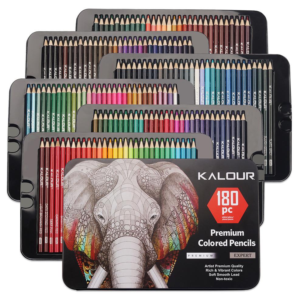 180 Colors Professional Colored Pencils Set Fine Art Drawing Non-toxic Oil Pencils Set for Sketching Coloring Pencil